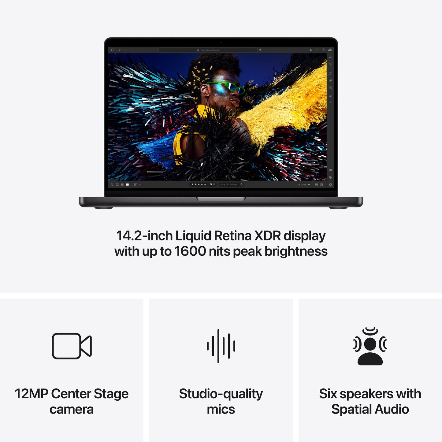 14-inch MacBook Pro M4 - Space Black - Standard display